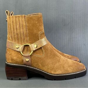 Donald Pliner Women MAI Saddle Bootie shoes size  8